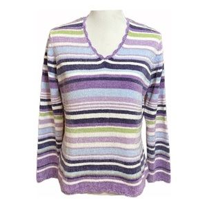 Carolyn Taylor V-neck Sweater Size Small Vintage